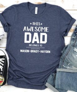 Fathers Day Shirt From Daughter This Awesome Dad Personalized 3