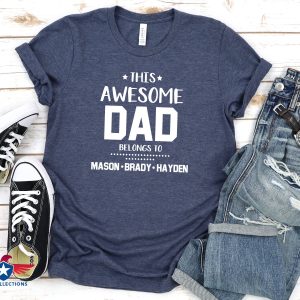 Fathers Day Shirt From Daughter This Awesome Dad Personalized 3