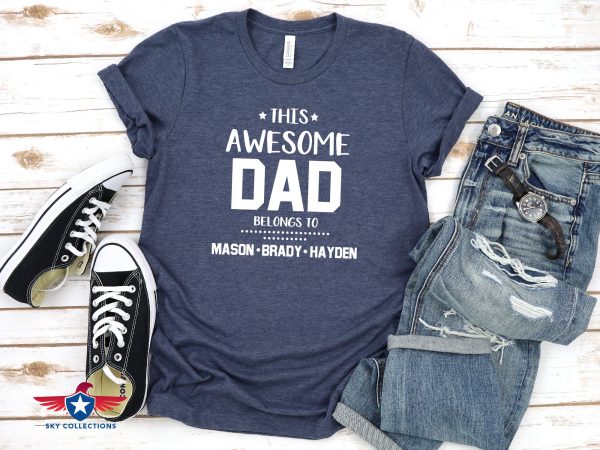 Fathers Day Shirt From Daughter This Awesome Dad Personalized