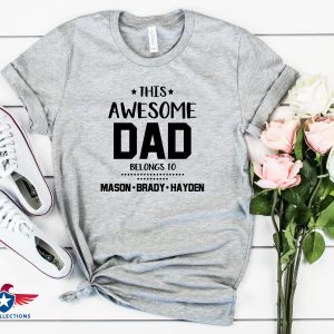 Fathers Day Shirt From Daughter This Awesome Dad Personalized 4