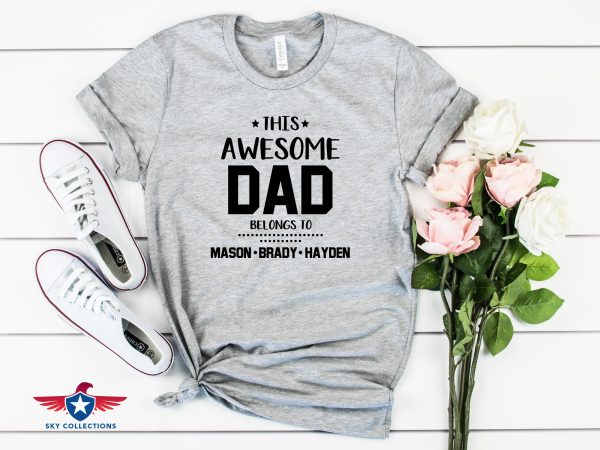 Fathers Day Shirt From Daughter This Awesome Dad Personalized