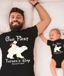 Fathers Day Shirts From Daughter Personalized First Fathers Shirt 1