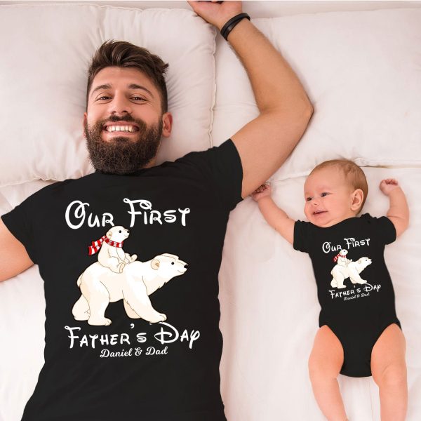 Fathers Day Shirts From Daughter Personalized First Father’s Shirt