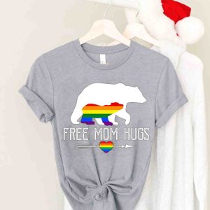 Free Mom Hugs LGBT Pride Mama Bear Mother’s Day T Shirt