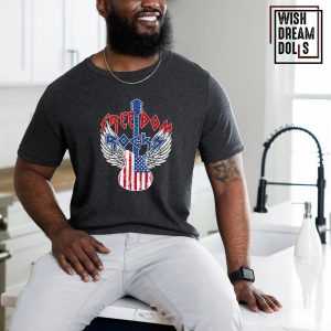 Freedom Rocks Fourth Of July Merica Patriotic T Shirt