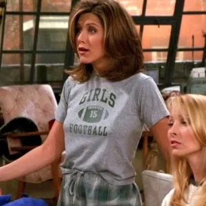 Friends 90s Girls Football Rachel Green T Shirt 1