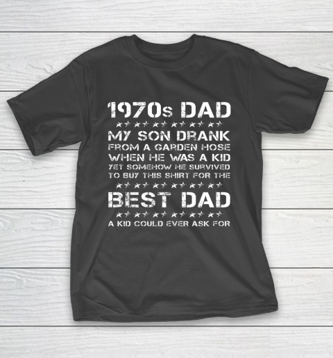Funny 1970s Dad And Son Father’s Day T-Shirt