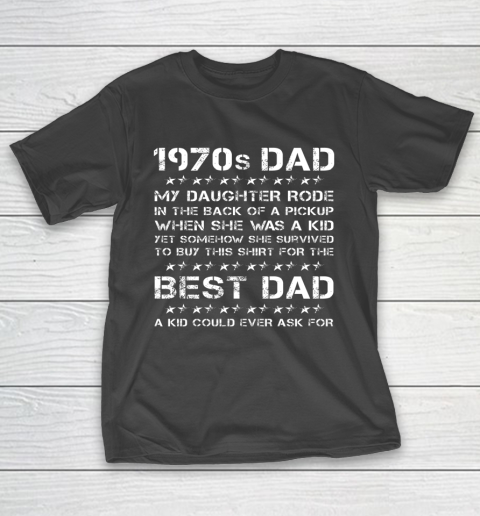 Funny 1970s Dad Girl Dad And Girl Father’s Day T-Shirt