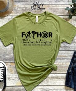 Funny Fathers Day Fathor Definition Husband Daddy Hero Shirt 2