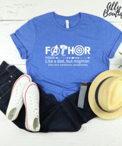 Funny Fathers Day Fathor Definition Husband Daddy Hero Shirt 3