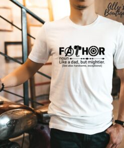 Funny Fathers Day Fathor Definition Husband Daddy Hero Shirt 4