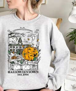 Funny Halloweentown Est 1998 University Halloween Pumpkin Crewneck Sweatshirt 1