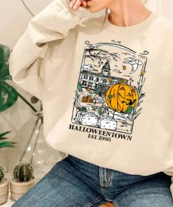 Funny Halloweentown Est 1998 University Halloween Pumpkin Crewneck Sweatshirt 2