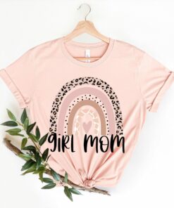 Girl Mom Rainbow Mothers Day T Shirt 1