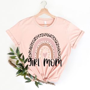 Girl Mom Rainbow Mothers Day T Shirt 1