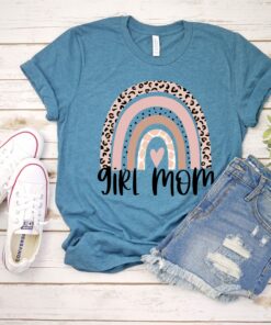 Girl Mom Rainbow Mothers Day T Shirt 2