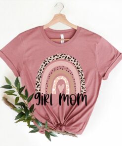 Girl Mom Rainbow Mothers Day T Shirt 3