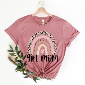 Girl Mom Rainbow Mothers Day T Shirt 3