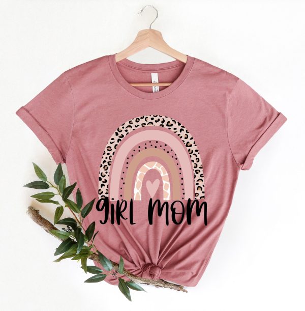 Girl Mom Rainbow Mother’s Day T Shirt