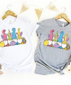 Gnome Bunny Happy Easter Shirt 1