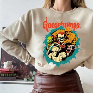 Goosebump Halloween Witches Witchy 90s Crewneck Sweatshirt