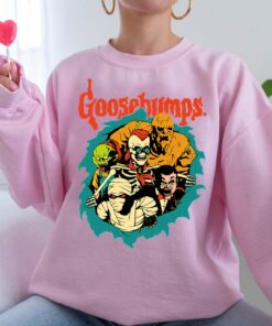 Goosebump Halloween Witches Witchy 90s Crewneck Sweatshirt 1 Goosebump Halloween Witches Witchy 90s Crewneck Sweatshirt 2