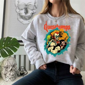 Goosebump Halloween Witches Witchy 90s Crewneck Sweatshirt 3