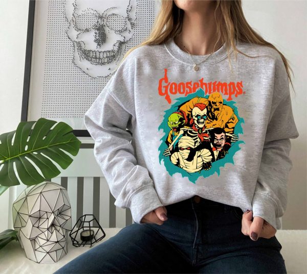 Goosebump Halloween Witches Witchy 90s Crewneck Sweatshirt