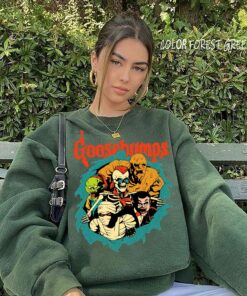 Goosebump Witches Retro 90s Halloween Witchy Shirt 1