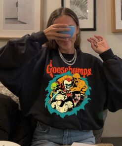 Goosebump Witches Retro 90s Halloween Witchy Shirt 2