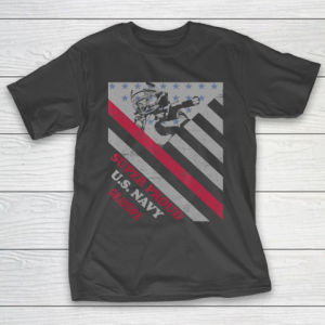 GrandFather gift shirt Vintage Flag Veteran Super Proud U.S. Navy Grandpa lovers T Shirt T-Shirt