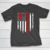 GrandFather gift shirt Vintage USA American Flag Proud Lineman Grandpa Distressed T Shirt T-Shirt