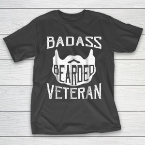 Grandpa Funny Gift Apparel  Badass Bearded Uncle Grandpa Dad Veterans Day T-Shirt