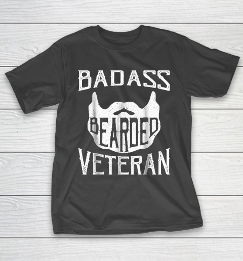 Grandpa Funny Gift Apparel  Badass Bearded Uncle Grandpa Dad Veterans Day T-Shirt