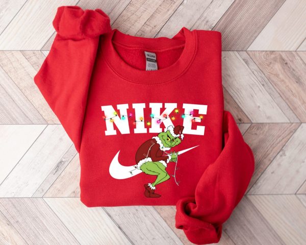 Grinch Christmas Lights Sweatshirt Sweater Hoodie T Shirt