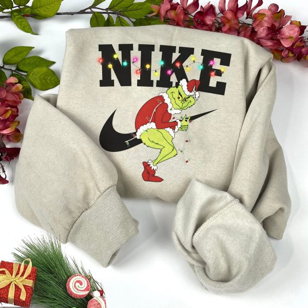 Grinch Christmas Lights Sweatshirt Sweater Hoodie T Shirt