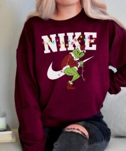 Grinch Christmas Lights Sweatshirt Sweater Hoodie T Shirt 4