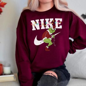 Grinch Christmas Lights Sweatshirt Sweater Hoodie T Shirt 4