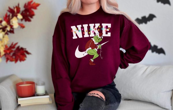 Grinch Christmas Lights Sweatshirt Sweater Hoodie T Shirt