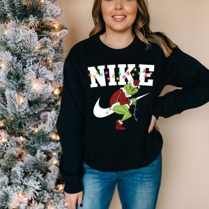 Grinch Christmas Lights Sweatshirt Sweater Hoodie T Shirt 6