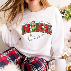 Grinch Christmas Santa Claus Crewneck Sweatshirt Sweater