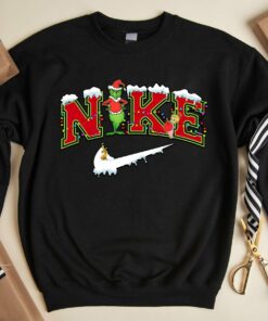 Grinch Christmas Santa Claus Crewneck Sweatshirt Sweater 3