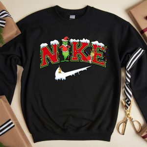 Grinch Christmas Santa Claus Crewneck Sweatshirt Sweater 3