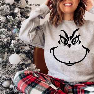 Grinch Face Sweatshirt Hoodie Shirt 3