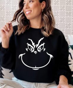Grinch Face Sweatshirt Hoodie Shirt 4
