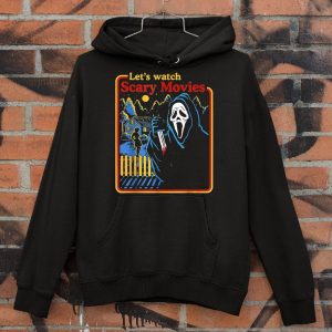 Halloween Costumes Lets Watch Scary Movies Scream Horror Shirt