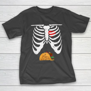 Halloween Shirt Skeleton Pregnancy Tacos Xray Soon To Be Dad T-Shirt