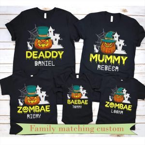 Halloween Spooky Family Matching One Daddy Shirt