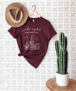 Halloween Witches Midnight Margaritas Witchy Triple Moon Goddess Shirt 3