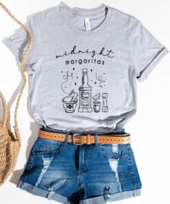 Halloween Witches Midnight Margaritas Witchy Triple Moon Goddess Shirt 5